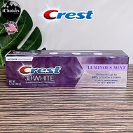 Crest _ 3D White™ Intense Whitening Toothpaste Luminous Mint 104g ยาสีฟันเครสท์ ขายดีที่สุดในอเมริกา