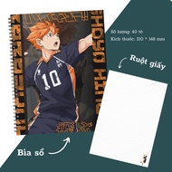 XO A5 Anime Spring Notebook, Haikyuu Notebook