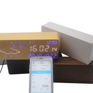 Pengilang Borong Jam Penggera Cuaca Pintar Kreatif Jam Cuaca WIFI Pelbagai fungsi Jam Cuaca Fesyen S