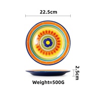 Omk tunisian loạt gốm đĩa ăn tối 8.8 inch và 11 inch