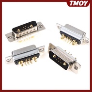 TMOY 7W2 10A/30A Gold plated high current Connector D-SUB adapter 5+2 plug ja