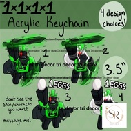 Forsaken Acrylic Key Chain 1x1x1 3.5 inch