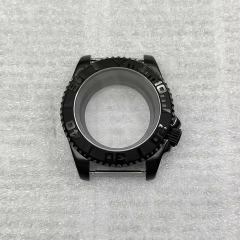 40mm SKX007 Black Watch Case 3.8 Crown GMT SUB Watch Case 120 click For Seiko NH35/34/36 Automatic M