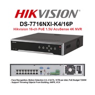 Hikvision DS-7716NXI-K4/16P 16-ch PoE 1.5U AcuSense 4K NVR - Hikvision Acusense NVR