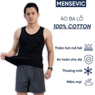 Men's 4-way stretch cotton tank top, cool, gym, home wear, basic but trendy BLT01-2