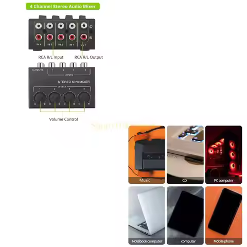 Best Seller CX400 4 Input Sound Mixers for Music Enthusiasts and Podcasters Sound Management