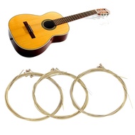 Guitar Strings 3 Set Steel Acoustic Folk String Replacement 0.008-0.047 inch Anti-Rust Coated Musica