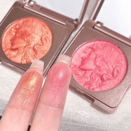 Ready Stock CDE Smart Girl Reading Monochrome Blush Natural Nude Makeup Fine Flashing Orange Whiteni