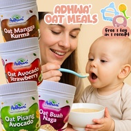 Adhwa Oat Meals Adhwa Baby 6m+ Oat Buah Naga Oat Mangga Kurma Oat Avocado Pisang Oat Strawberi