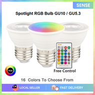 SENSE RGB Spotlight Bulbs GU10 / GU5.3 Dimmable Color Changing RGB Magic LED Bulb 5W RGB Led Lamp Sp