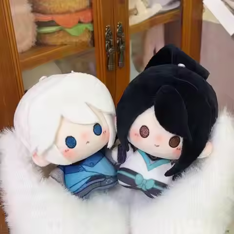 Anime Valorant Sage Jett Attribute Cosplay Printing Nunu 10CM Plush Pendant Backpack Keychain Gift