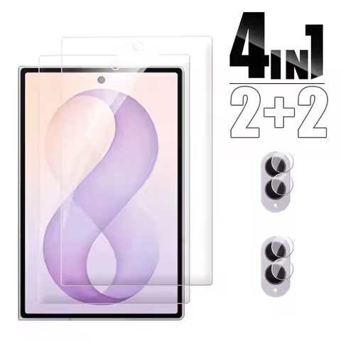 4in1 9H Tempered Glass Camera Film For Samsung Galaxy Z Fold8 5G HD Clear Full Cover Screen Protecto