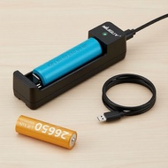 Universal Charger for 18650 26650 17500 16340 14500 10440 21700 RCR123 Li-Ion Rechargeable Batteries