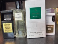 🔥4支高級香水一齊帶走✨TF × Chanel × 帝國之香套裝 專櫃總原價HK$7020｜而家一套只售$2200✅ Tester裝，實物就係相入面咁，收到就係呢個樣  🪵TF Santal Blus