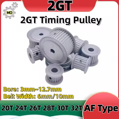 2GT Timing Pulley 20Teeth 24 26 28 30 32Teeth GT2 Synchronous Wheel 20T 24T 26T 28T 30T 32T Belt Pul