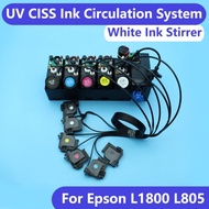 UV DTF Convert Kit Ink System CISS White Ink Circulation System UV DTF Modification For Epson L805 L