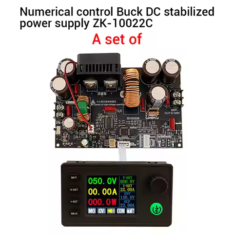 100C2C adjustable 0-125V 22A 1500W DC buck converter CC CV 5V 12V 24V 36V 48V power module laborator