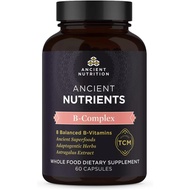 Ancient Nutrition Vitamin B Complex Supplement, 8 Balanced B-Vitamins, Supports Healthy Energy