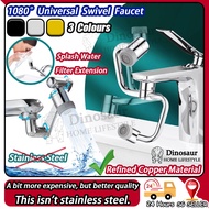 🇸🇬 ReadyStock - 1080° Universal Rotation Bathroom Sink Brass Faucet Expander 2-Mode Water-Saving Pre