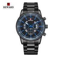 2025 REWARD Men's Watch Calendar Men's Watch Waterproof Watch Steel Band Watch Business Men's Watch 