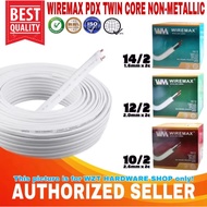 (MM Voltage) PER 1 METER PDX TWIN CORE NON-METALLIC WIRE 10/2 - 12/2 - 14/2 ORIGINAL WIREMAX 99.99% 