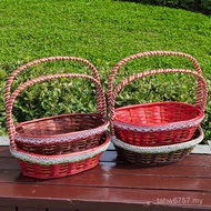 Fruit Basket Hand Basket Hand Basket Hand Basket Egg Basket Net Basket Picking New Style Gift Wicker