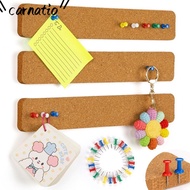 CARNATIOGV Self Adhesive Cork Board, Cork Material Self Adhesive Pushpin Cork Board, Durable Framele