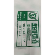 1ream 500's 16x24 Aguila .0004 PP very thin Clear plastic