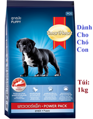 THỨC ĂN DẠNG HẠT CHO CHÓ CON SmartHeart Puppy Power Pack Túi 1kg Xuất xứ Thái Lan - Pet shop Uytinpr
