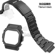 Titanium Alloy Stainless Steel Camouflage Metal Watch Case Band Accessories Modification Small Block