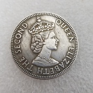 Antique Crafts 1965 Queen Commemorative Coin Brass Silver-Plated Material#4677Readystock2025.9.15.&