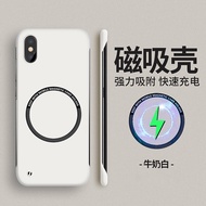 Suitable for Apple x Phone Case New iphonexsmax Case Magnetic Frameless xr Frosted Hard Case ix Men 