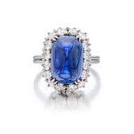Harry Winston Sapphire and Diamond Ring