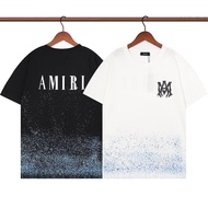 [พร้อมส่ง] Amiri ใหม่ เสื้อยืดแขนสั้น ผ้าฝ้าย พิมพ์ลายจุด สไตล์สตรีท แฟชั่นคู่รัก