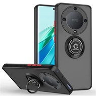 Armor Matte Case For Honor Magic6 5 Lite 5G Magic 6 5 Pro X9B X8B X7B X9A X8A Ring Magnetic Holder S