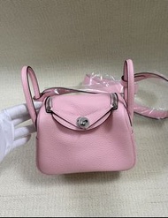Hermes Lindy Mini 3Q Rose Sakura CLENENCE