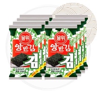 สาหร่าย สินค้านำเข้าจากเกาหลี!!  สาหร่ายเกาหลี สาหร่ายแผ่น (1 ซอง/ 2 กรัม) รสออริจินอล ปรุงรสพร้อมทานกรอบอร่อย ไม่มีคอเลสเตอลอล