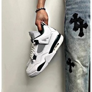 [Top Version] Jordan/Jordan/Air Jordan AJ4 Retro Oxidation White Green High-Top Basketball Shoes FQ8