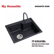 ITTO IT-G5645-BL Granite Kitchen Sink  ITTO Haustern Rubine