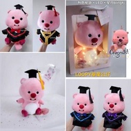 即日交收 現貨🎓Loopy 畢業公仔 30cm 正品公仔‼️  loopy花束 loopy捲髮器 loopy公仔花束  loopy現貨  ZANMANG LOOPY 小海狸露比  正品‼️  幼稚園畢