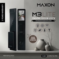 MAXON M3 LITE DIGITAL DOOR LOCK | FACIAL RECOGNITION | FINGERPRINT | WIFI APP | PINCODE | RFID | MECH KEY