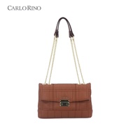 Carlo Rino Brown Glen Shoulder Bag S