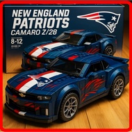 Football team Camaro building block car ornament car model boy assembly creative building block orna