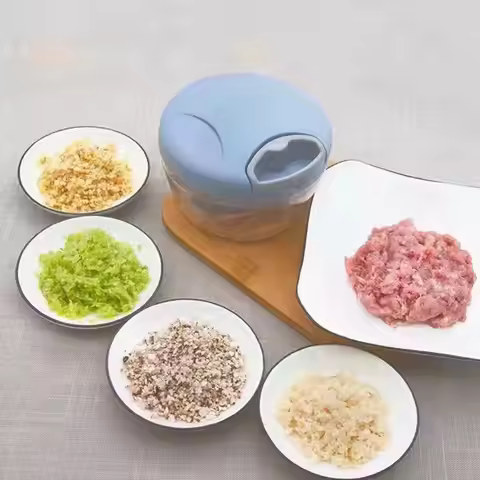 Home Kitchen Manual Ginger Grinder Garlic Mud Splasher Multifunctional Vegetable Cutter Handheld Mea
