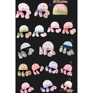 Topi + Sarung tangan kaki Impor Love Mom (KOMPLIT SET)