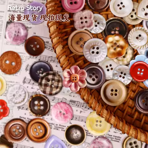 50pcs Kawaii Stationery Stickers button Junk Journal Planner Decorative Sticker Scrapbooking
