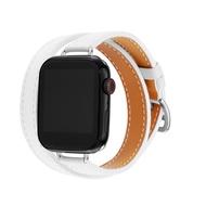 สายหนังเข้ากันได้กับ Apple Watch 8 7 Series 41Mm 45Mm Watch Band 14Mm Adapter สำหรับ I Watch Series 6 SE 5 4 3 2 1 40Mm 38Mm 42Mm 44Mm สำหรับ Applle Watch สร้อยข้อมือทดแทน49มม. พิเศษ