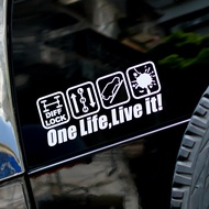 P-A405.Plaid Sticker 4X4 Off-Road Through Car Sticker SUV Reflective Sticker