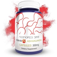 Nootropics Depot KSM-66 Ashwagandha Capsules 300mg | Withania somnifera Extract | Supports Stress + Promote Relaxation