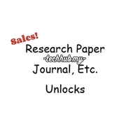 Unlock Research Paper / Journal / Eb00k etc. services 🔥